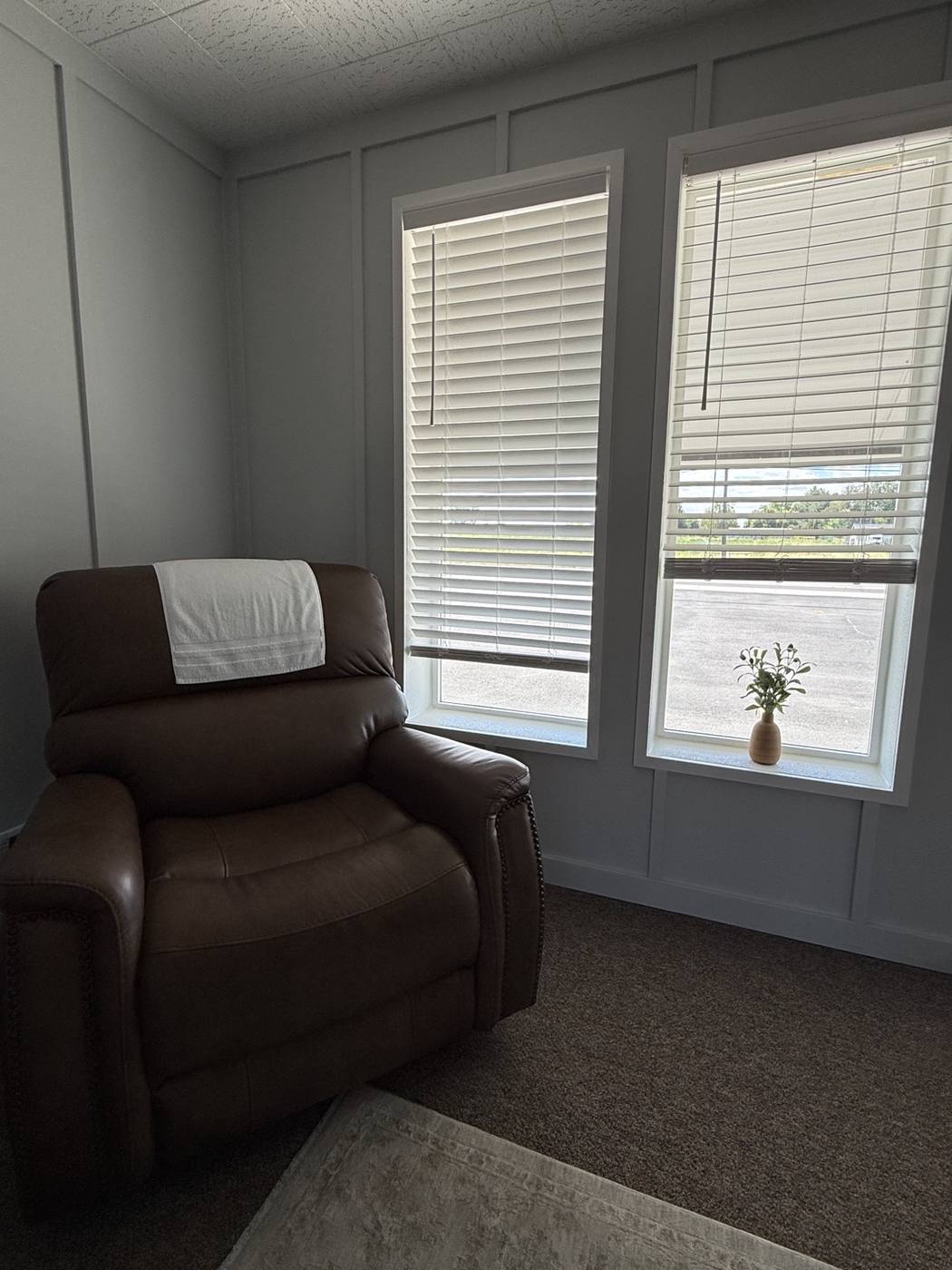 IV therapy recliner in the Jerome wellness lounge